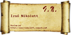 Izsó Nikolett névjegykártya